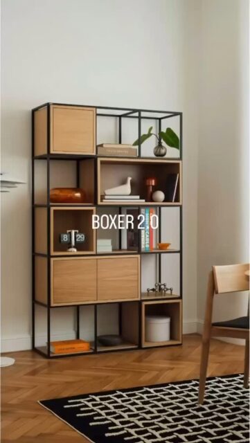 Minimalistlik ja modernne, Boxer riiul.